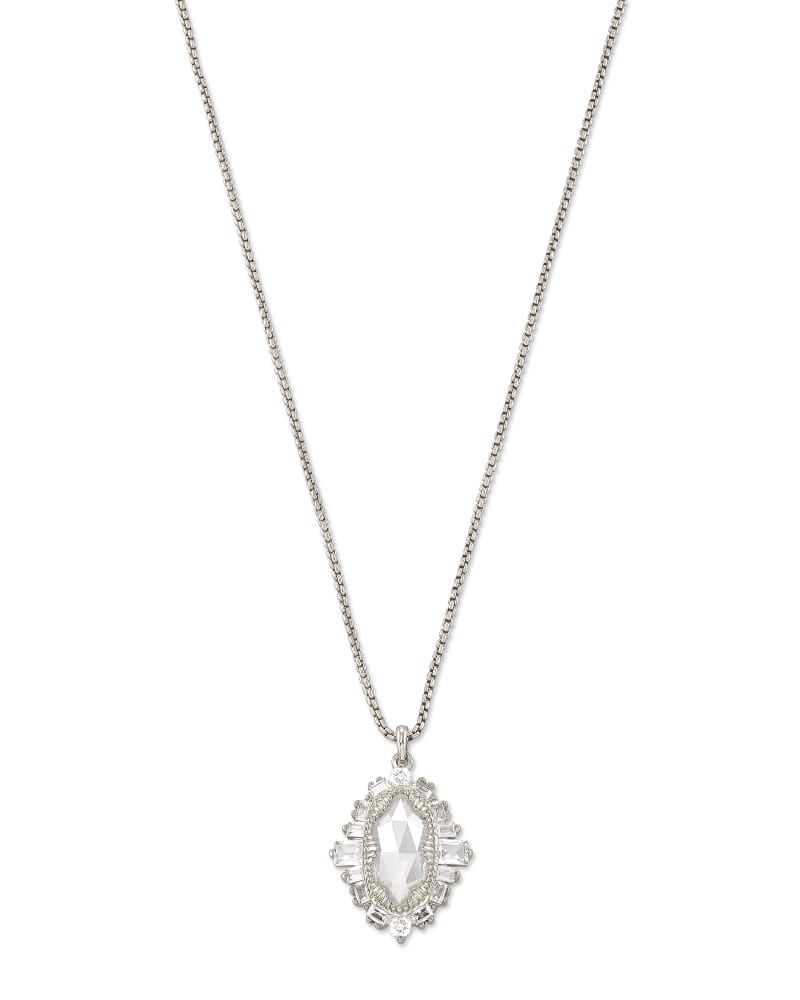 Kendra scott discount long silver necklace