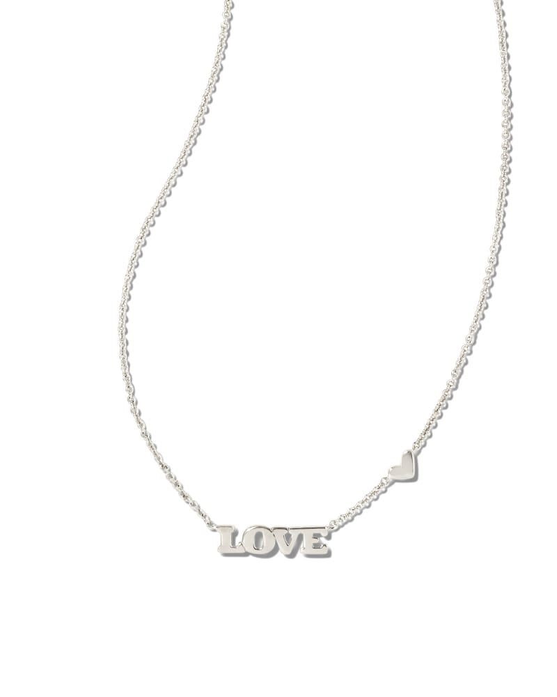 Kendra Scott Love Pendant Necklace in Silver Bethesda Row