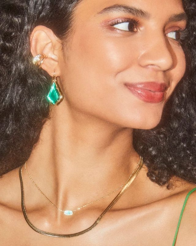 Kendra scott necklace emerald online