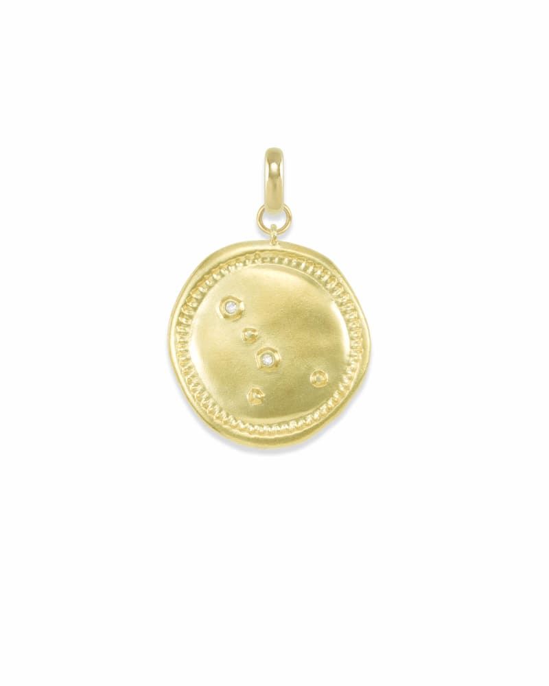 Kendra Scott Cancer Coin Charm in Gold Bridge Street Town Centre