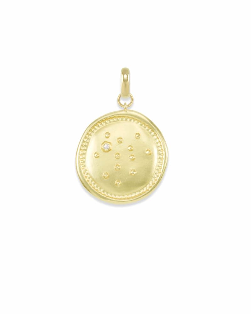 Kendra Scott Sagittarius Coin Charm in Gold Bethesda Row