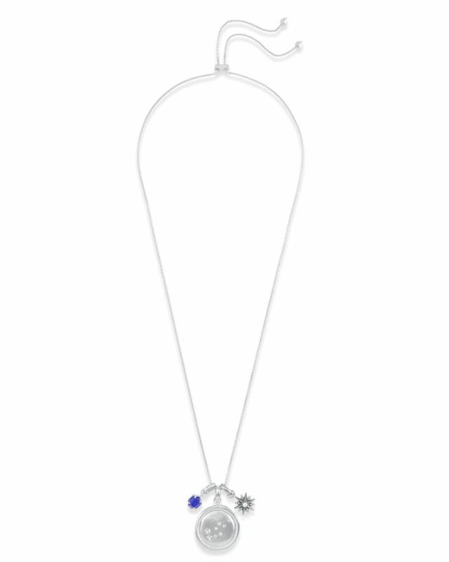 Kendra Scott September Virgo Charm Necklace Set in Silver