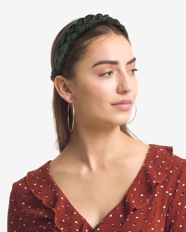 Kendra Scott Braided Headband in Olive Green The Summit at Fritz