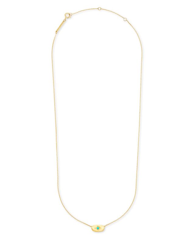 Kendra Scott Fern 14k Yellow Gold Pendant Necklace in Genuine
