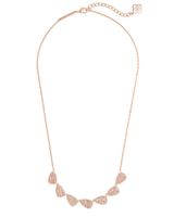 Kendra Scott Susanna Rose Gold Collar Necklace in Sand Drusy