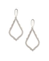 Kendra Scott Sophia Clip On Drop Earrings in Silver The Summit