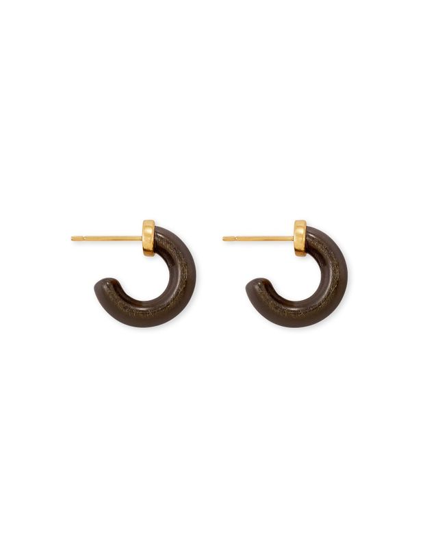 Kendra Scott Frankie Gold Convertible Charm Hoop Earrings in