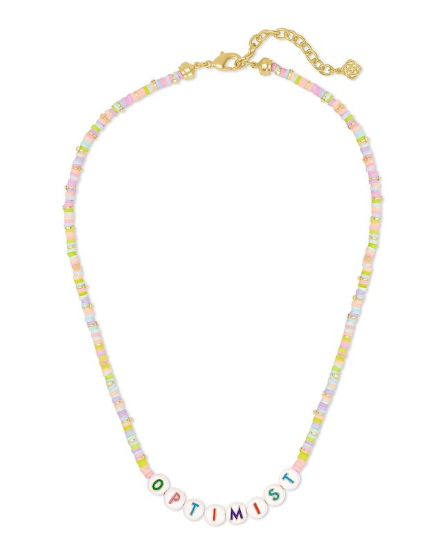 Reece gold choker necklace online in neon mix