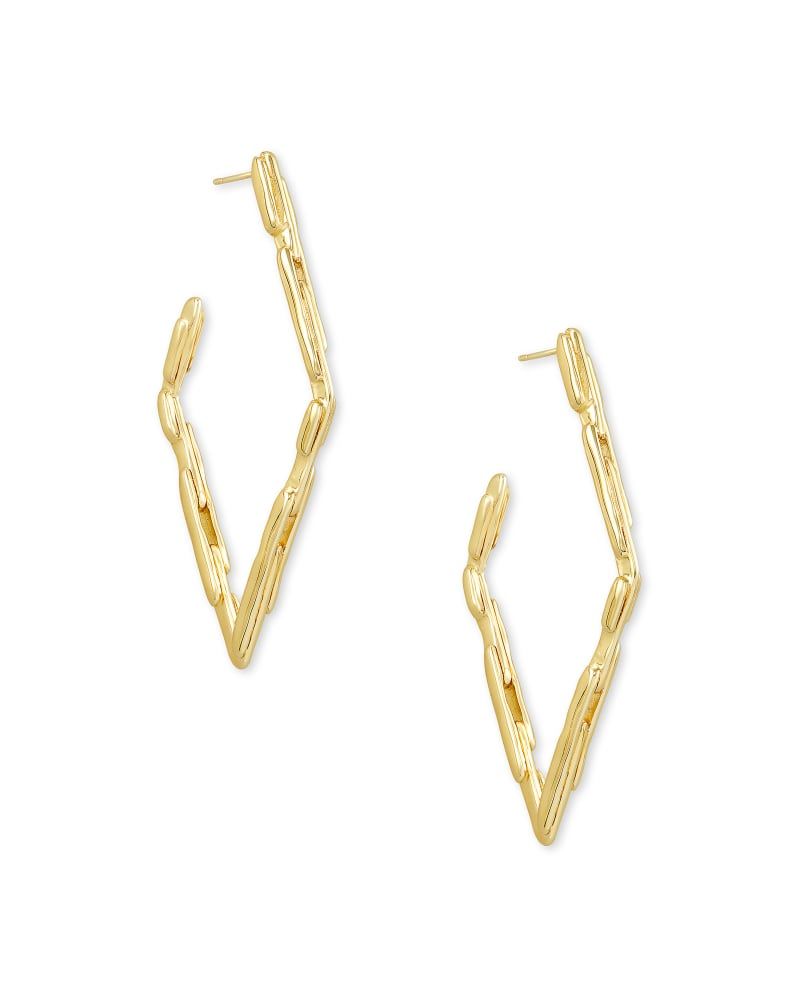 Kendra Scott Rylan Hoop Earrings in Gold Bethesda Row