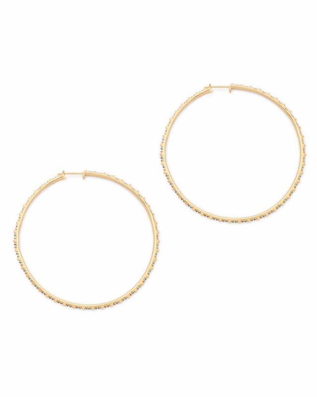 Kendra Scott Annemarie Hoop Earrings in Gold Bridge Street Town