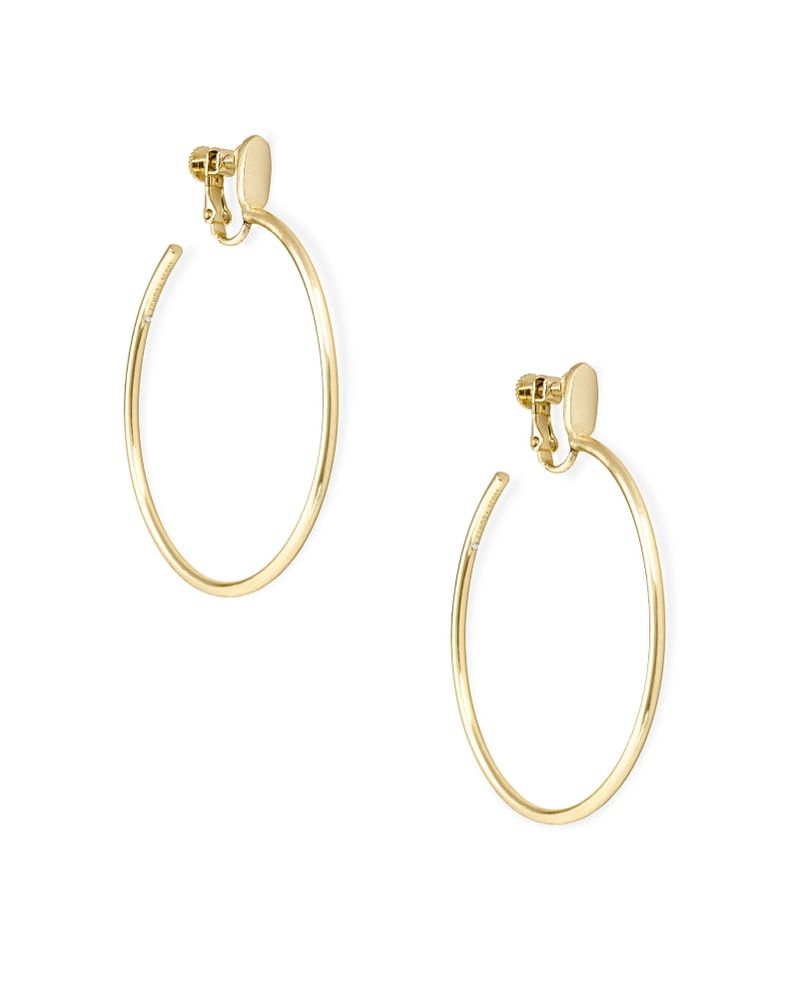 Oversized clip clearance on hoop earrings
