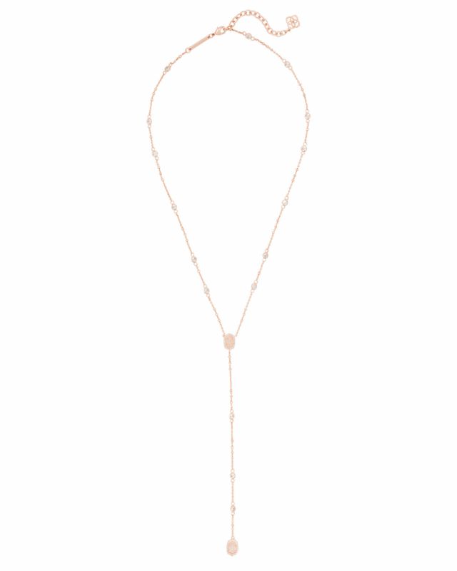 Kendra Scott Claudia Lariat Necklace in Silver Bethesda Row