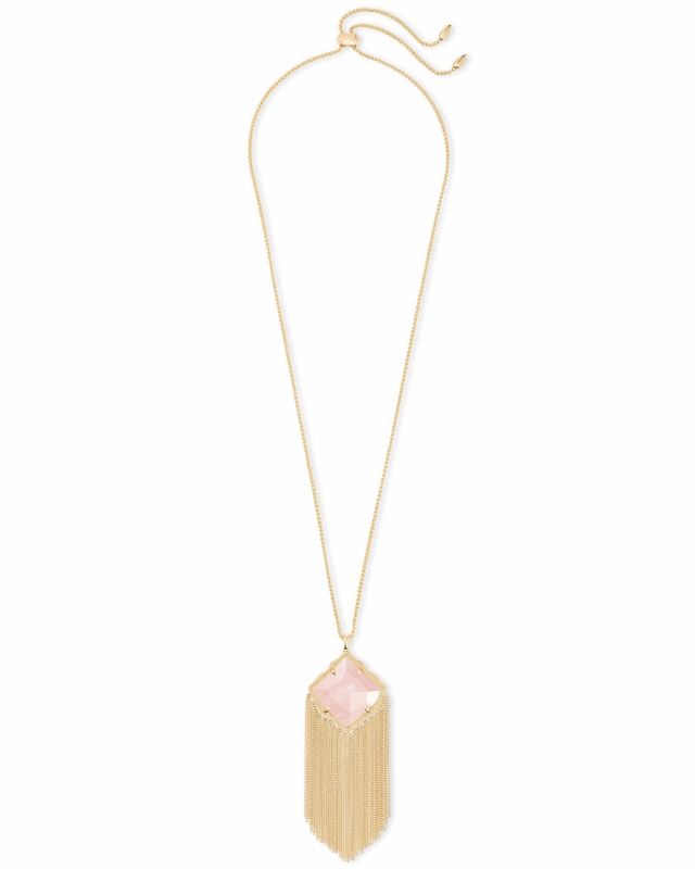 Rose quartz necklace hot sale kendra scott