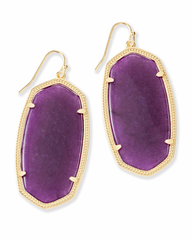 Kendra Scott Danielle Earrings in Purple Jade The Summit