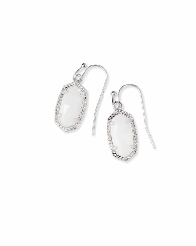 Kendra scott lee silver drop shop earrings