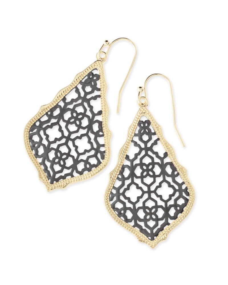 kendra scott addie earrings in gunmetal www.dolomite
