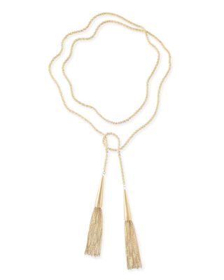 Kendra Scott Phara Matte Lariat Necklace in Cobalt Bethesda Row