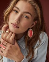 Kendra scott black new arrivals danielle earrings