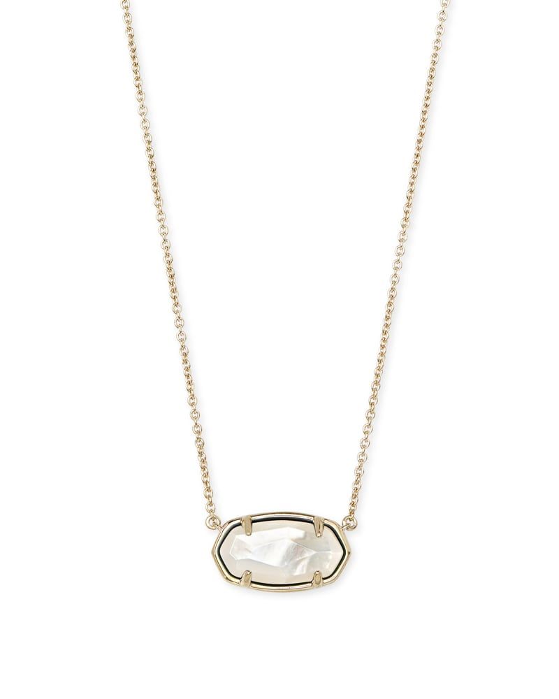 Kendra Scott Elisa 18k Gold Vermeil Pendant Necklace in Ivory