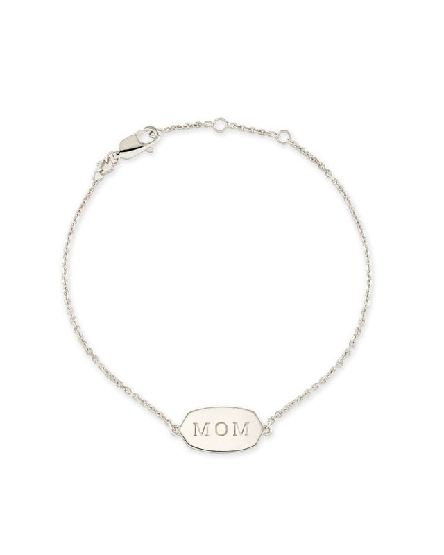 Silver store mom bracelet