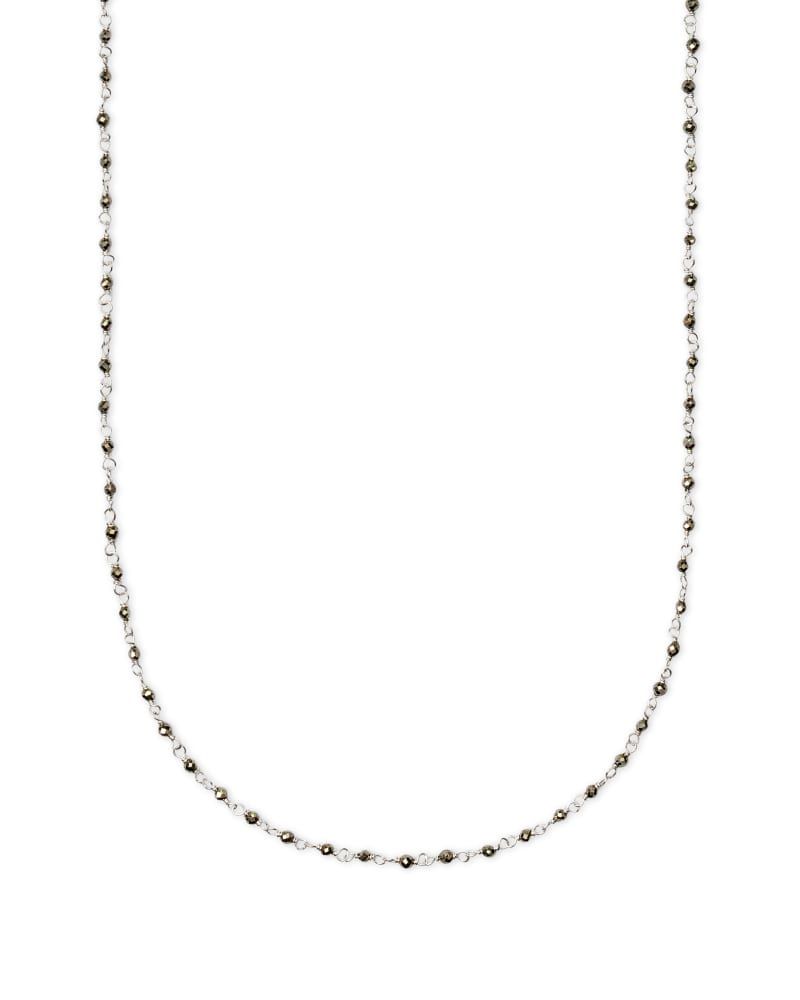 Devalyn long clearance necklace in silver