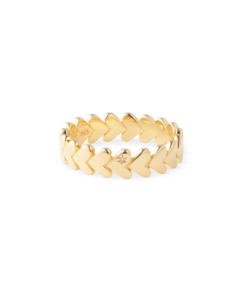 Kendra Scott Angie Band Ring 18k Yellow Gold Vermeil Bridge