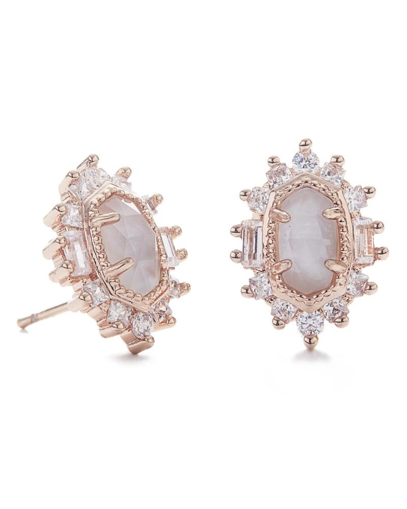 Kendra Scott Kaia Stud Earrings in Rose Gold Bridge Street Town