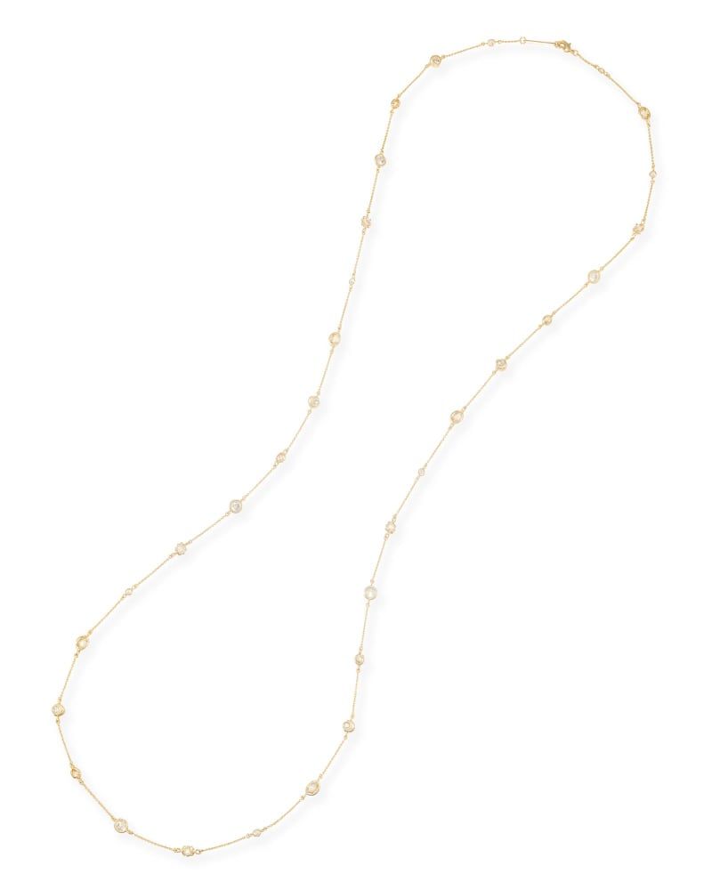 Kendra Scott Augie Long Necklace in Gold Bridge Street Town Centre