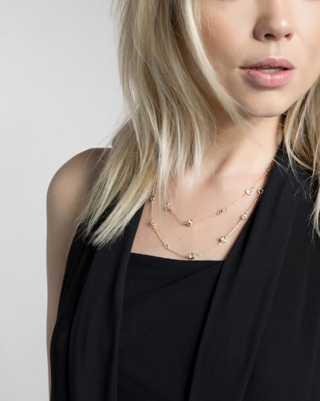 Kendra Scott Augie Long Necklace in Gold Bridge Street Town Centre