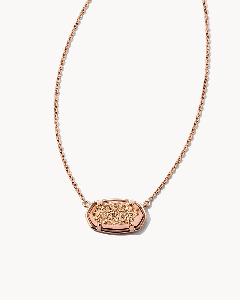 Kendra Scott Elisa 18k Rose Gold Vermeil Pendant Necklace in Rose