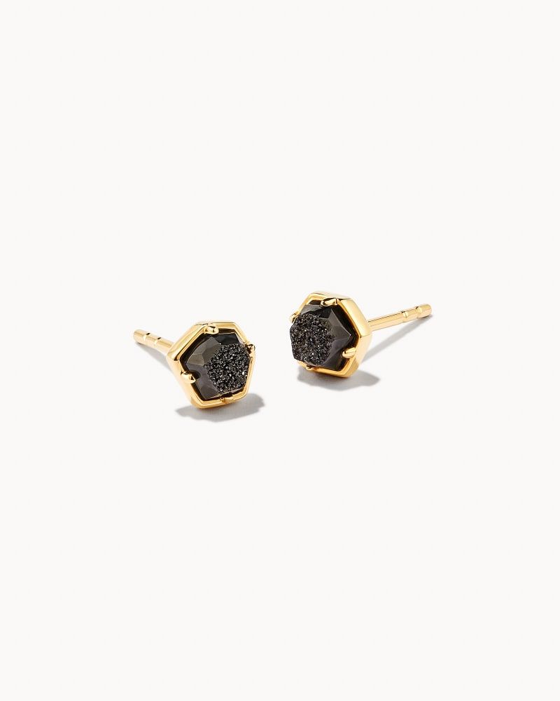Kendra scott black hotsell and gold earrings