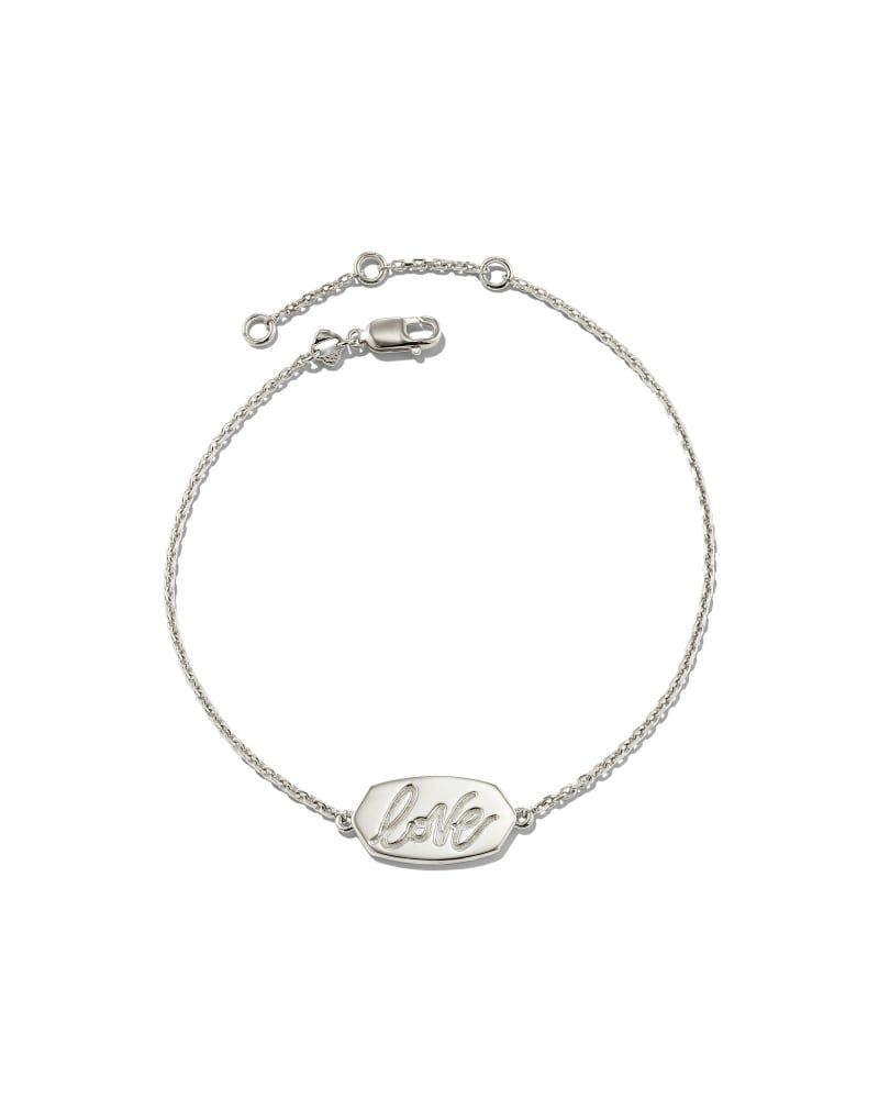 Kendra Scott Love Elaina Delicate Bracelet in Sterling Silver
