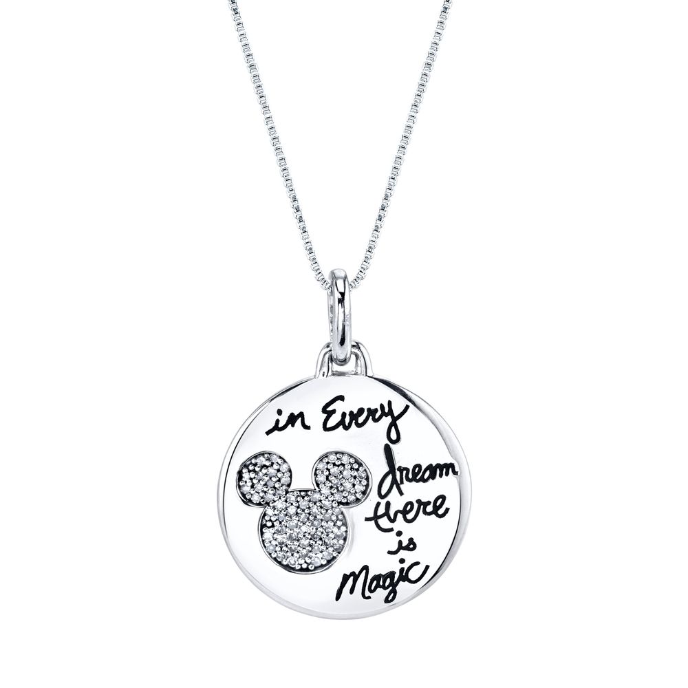 Mickey clearance diamond necklace