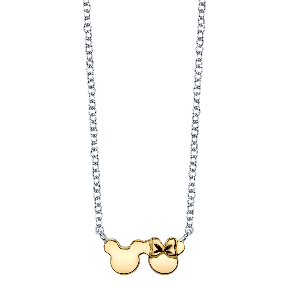 Rogers Hollands Jewelers DISNEY Mickey Minnie Mouse Necklace