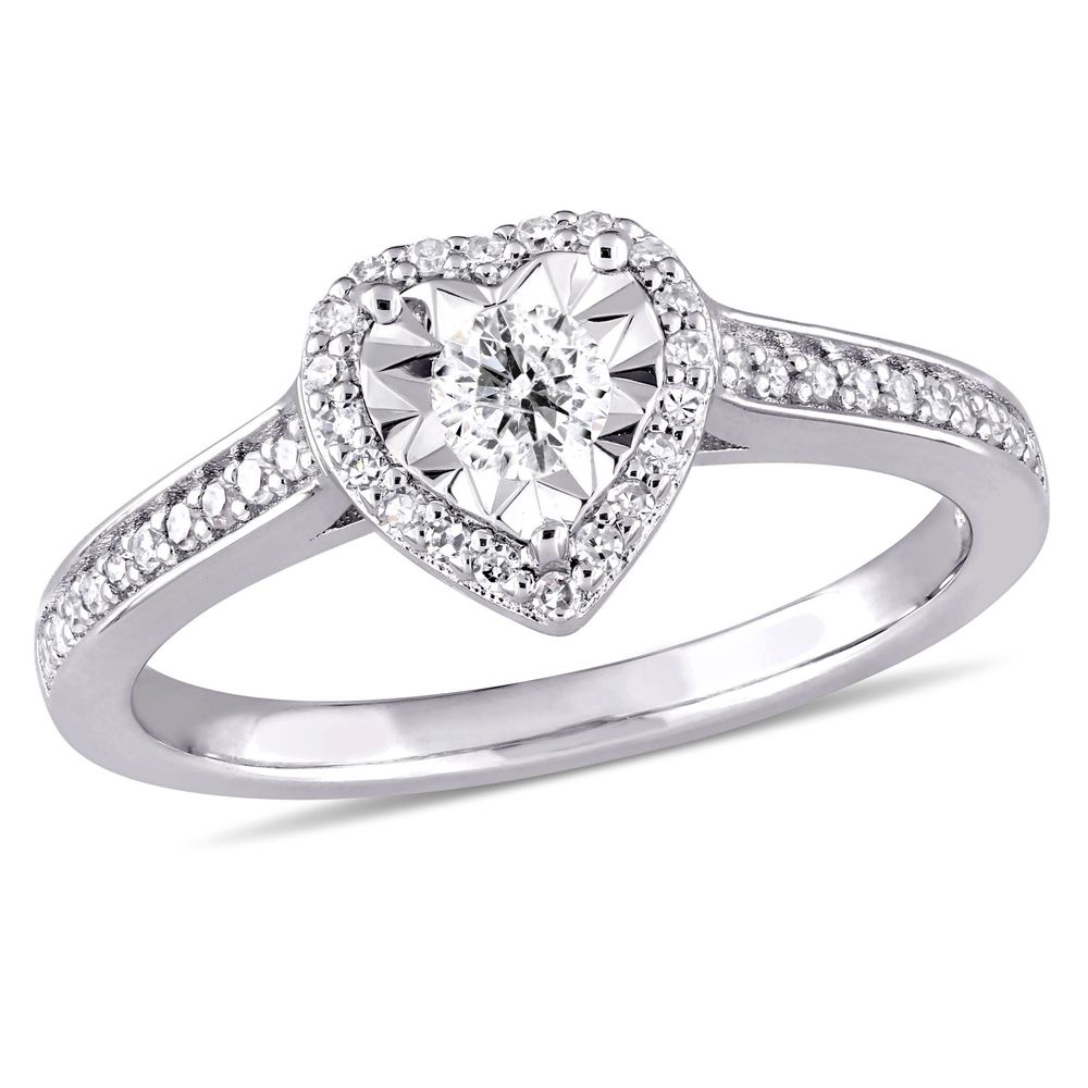 Rogers Hollands Jewelers Diamond Heart 1 3ctw. Engagement Ring