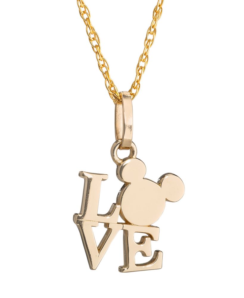 Mickey deals gold pendant