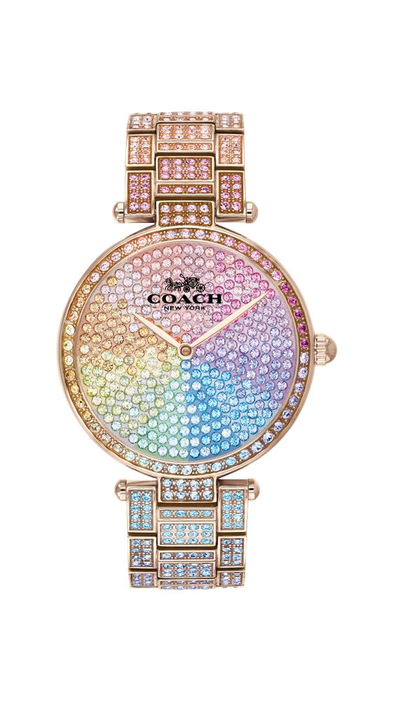 Rainbow crystal watch discount