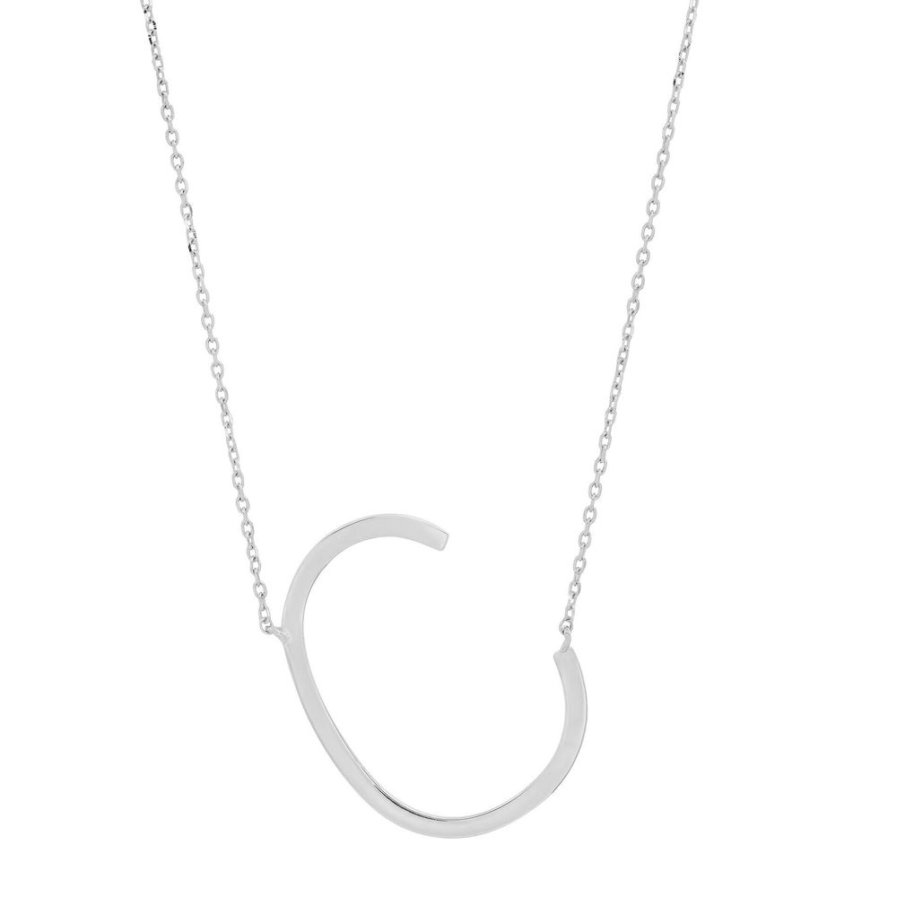 Sideways online c necklace