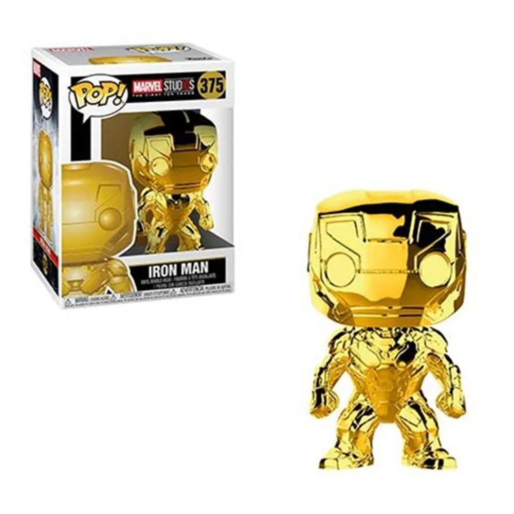 Mind Games Pop Marvel Studios 10 Years Iron Man Chrome Vinyl