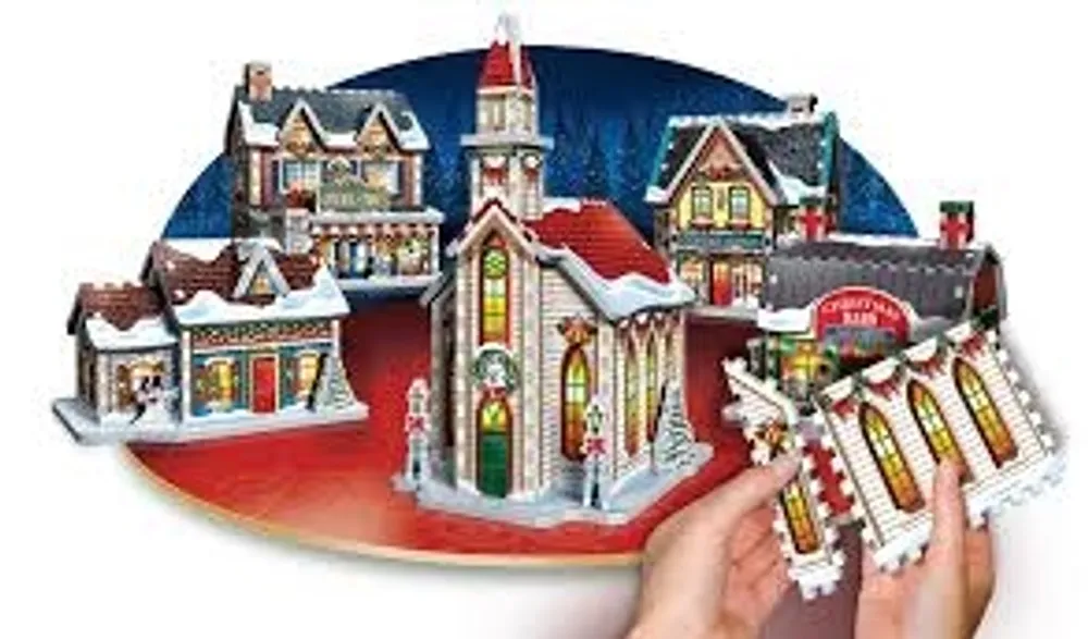 3d puzzle 2024 christmas village