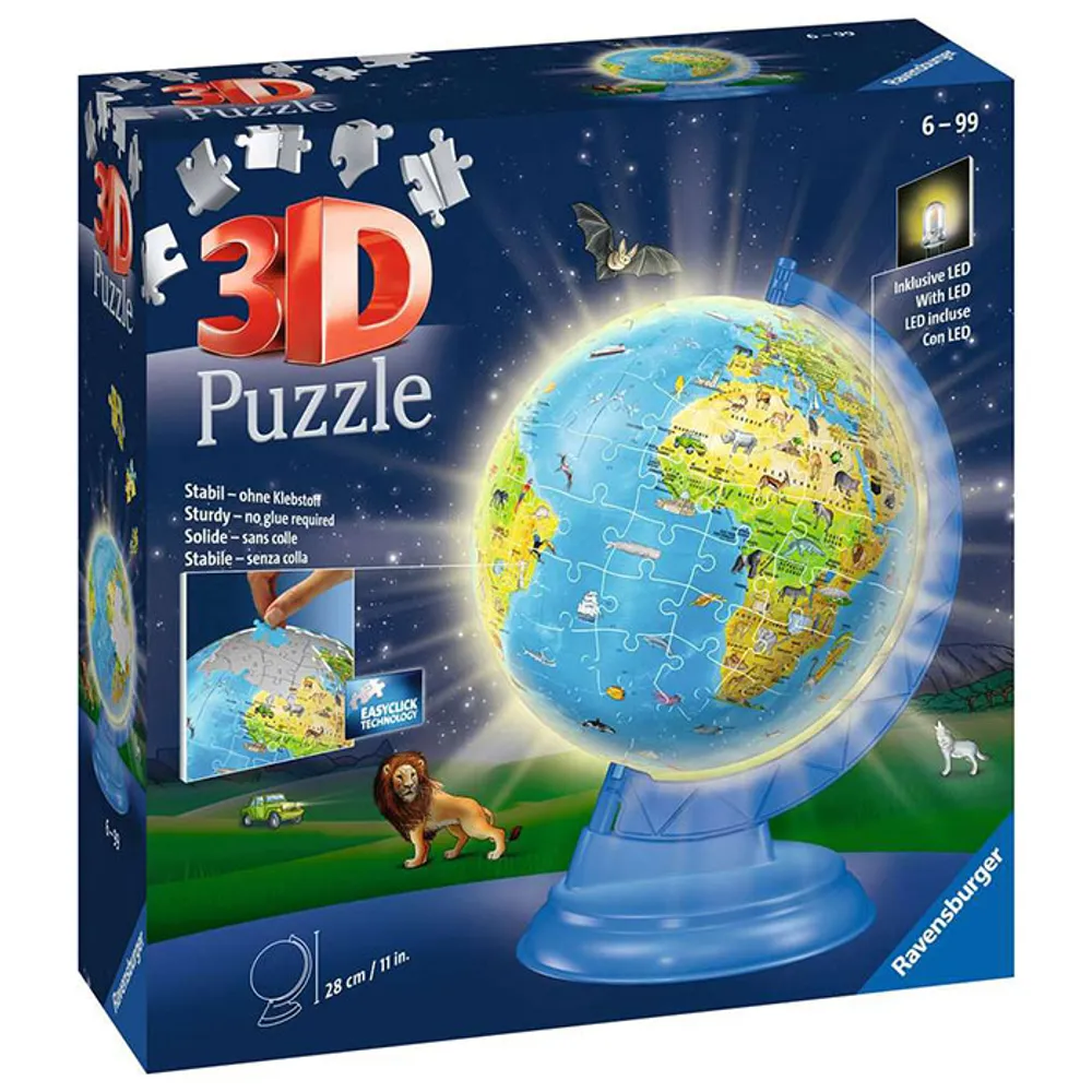 Mind Games Ravensburger Children s Globe - Night Edition, 180