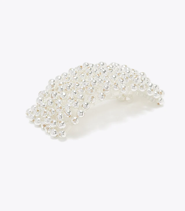 Tory Burch Logo Pearl Hair Clip | The Summit