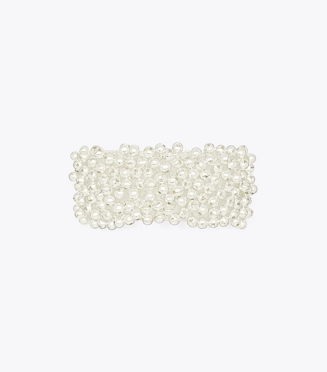 Tory Burch Logo Pearl Hair Clip | The Summit