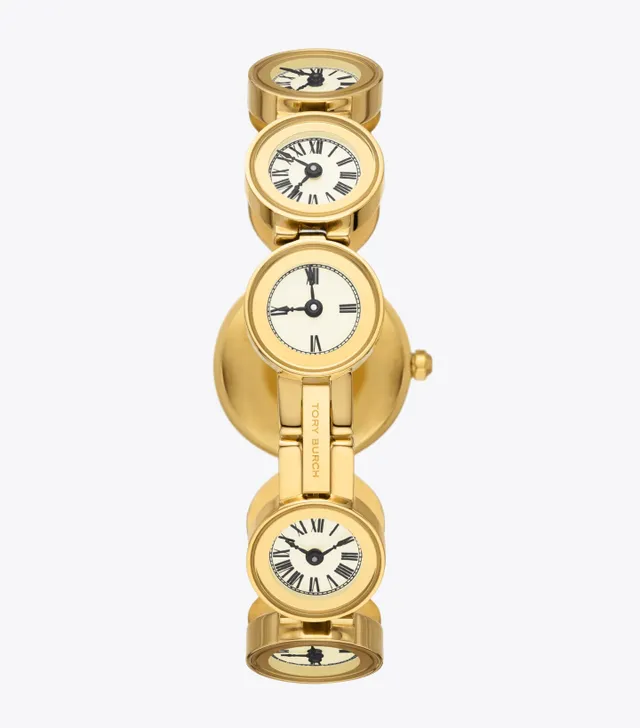 Tory Burch Clock Watch, Gold-Tone Stainless Steel | The Summit