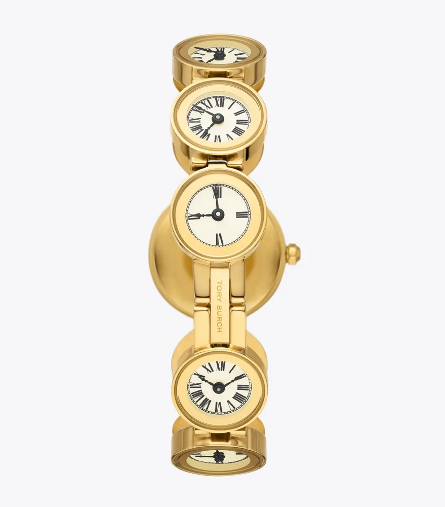 Tory Burch Clock Watch, Gold-Tone Stainless Steel | The Summit