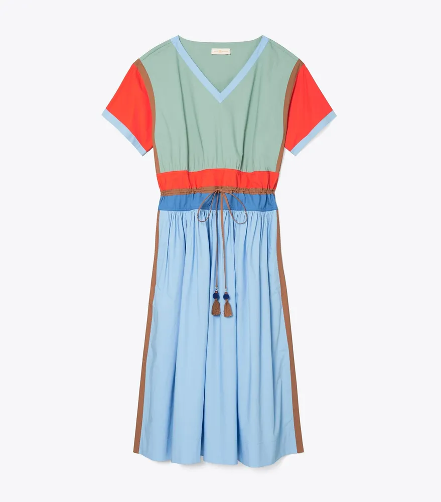 Tory Burch Color Block Poplin Dress The Summit