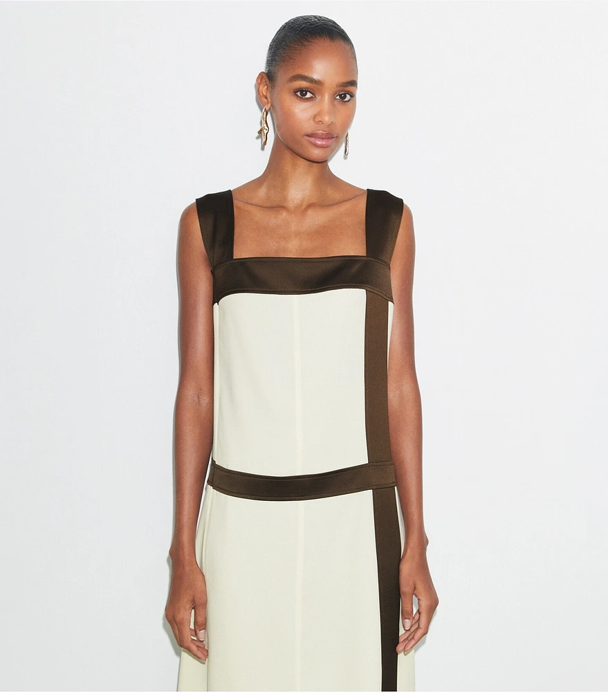 Tory Burch★COLORBLOCK SATIN DRESS Tory Burch Colorblock Satin Dress | The Summit