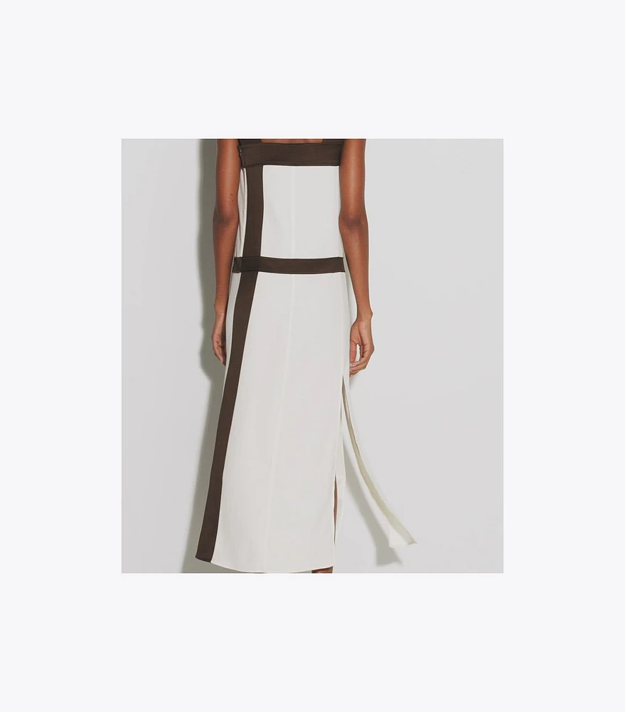 Tory Burch Colorblock Satin Dress | The Summit