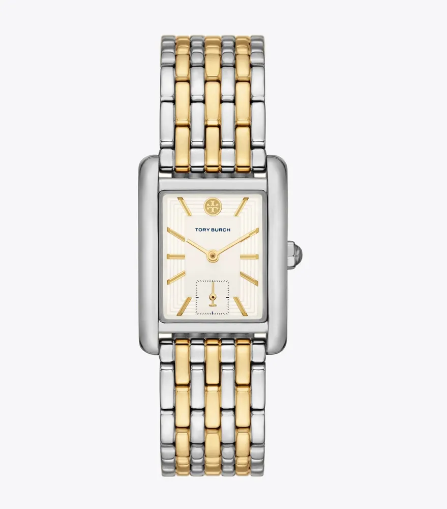 Tory Burch Eleanor Watch, Two-Tone Gold/Stainless Steel | The Summit