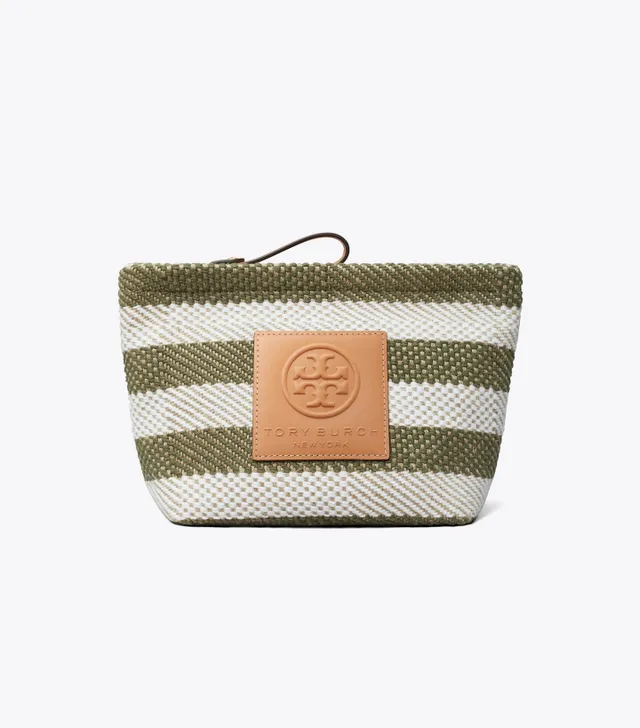 Tory Burch Ella Market Stripe Cosmetic Case The Summit
